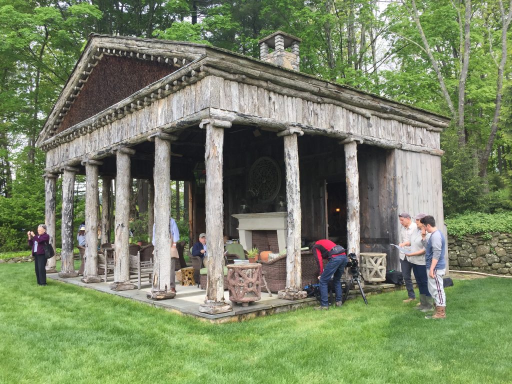 Greek Temple pool house at Trade Secrets garden show