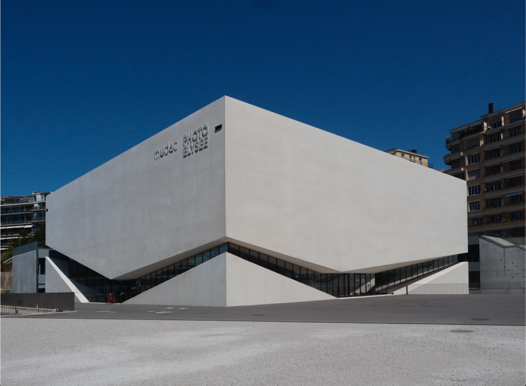 Exterior View of New Contemporary Art Museum in Lausanne Platforme 10 - the Photo Elysee, mudac building by Aires Mateus